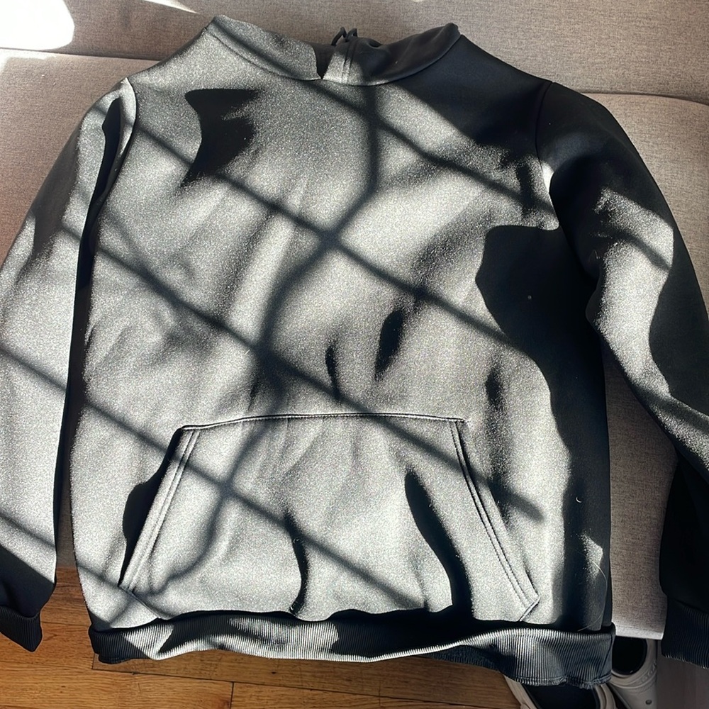 Plain black hoodie